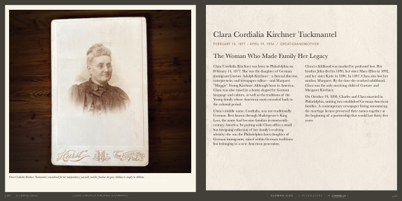 Clara Cordialia Kirchner Tuckmantel — Full Bleed